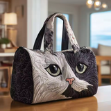 Black and White Kitten Travel Bag