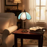 Blue Butterfly Vintage Lamp