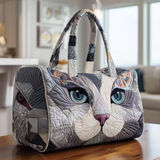 Grey Kitten Travel Bag