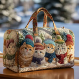 Winter Kittens Travel Bag