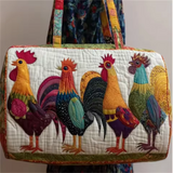 Colorful Roosters Travel Bag