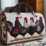 Polka-Dot Hens Travel Bag