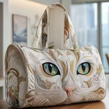 Green-Eyed Kitten Travel Bag
