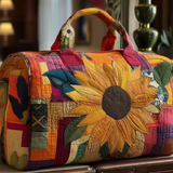 Sunflower Patchwork Travel Bag