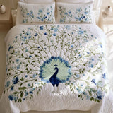 Blue Peacock Bedding Set