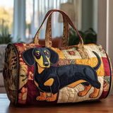 Dachshund Patchwork Travel Bag