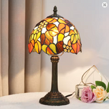 Amber Leaves Vintage Lamp