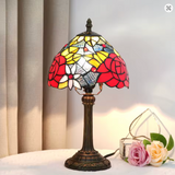 Red Roses Vintage Lamp