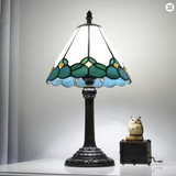 Emerald Petals Vintage Lamp