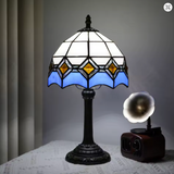 Blue Diamonds Vintage Lamp