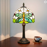 Emerald Dragonfly Vintage Lamp