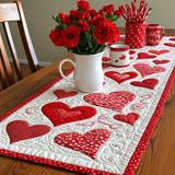 Red Hearts Table runner