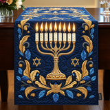 Illuminated Menorah Table Runner