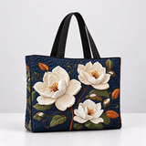 White Magnolias Handmade Bag