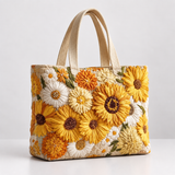 Yellow Flowers Handmade Bag