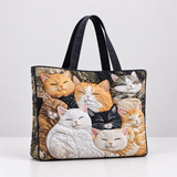 Sleeping Kittens Handmade Bag