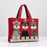 Trio of Schnauzers Handmade Bag
