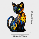Mosaic Cat Lamp