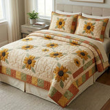 Sunflower Patchwork Bedding Set