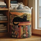 Cozy Cat Laundry Basket