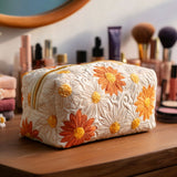 Daisy Charm Makeup Bag