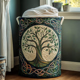 Green Tree Laundry Basket