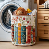 Books and Flowes Laundry Basket