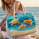 Golden Turtle Beach Bag