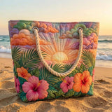 Tropical Sunrise Beach Bag