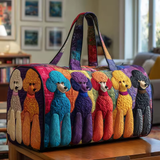 Colorful Poodles Travel Bag