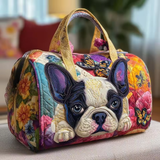 Bulldog with butterflies Travel Bag