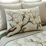 Magnolia Flowers Cushion Cover