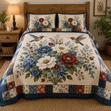 Hummingbird Flowers Bedding Set