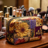 Rustic Sunflowers Makeup Bag