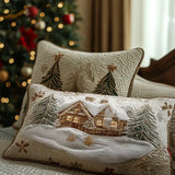 Snow Cabin Cushion cover
